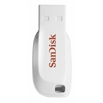 SanDisk Cruzer Blade - USB Flash Drive, 16GB, USB 2.0 , Type-A, White