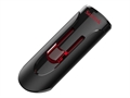SanDisk Cruzer Glide 3.0 32 GB Black-Red Isometric Right Closed View