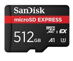 SanDisk Express  - Micro SD, 512GB, PCIe Gen 3, UHS-I
