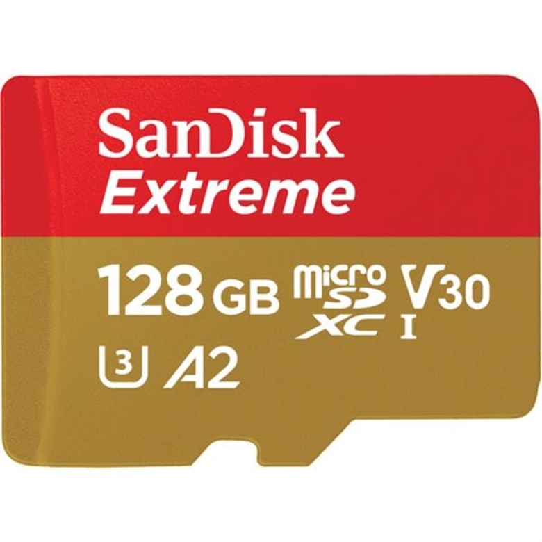 SanDisk Extreme Micro SD 128GB Front View