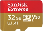SanDisk Extreme  - Memoria MicroSD, 32GB, Clase 10, A1