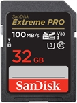 SanDisk Extreme Pro - Memoria SD, 32GB, Clase 10