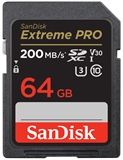 SanDisk Extreme Pro - Memoria SD, 64GB, Clase 10