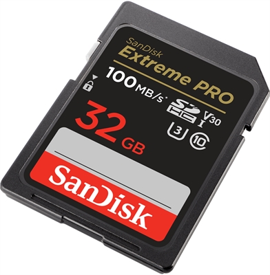 SanDisk Extreme Pro isometric right view 32gb