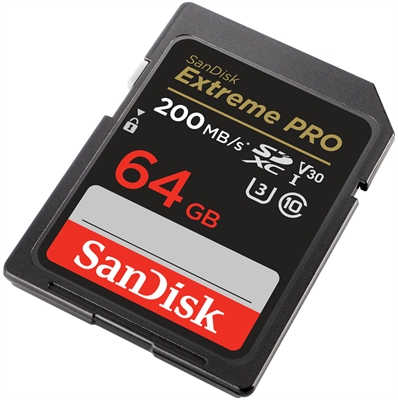 SanDisk Extreme Pro isometric right view 64gb
