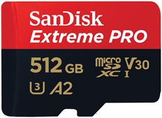SanDisk Extreme PRO - Memoria MicroSD, 512GB, Clase 10, A2