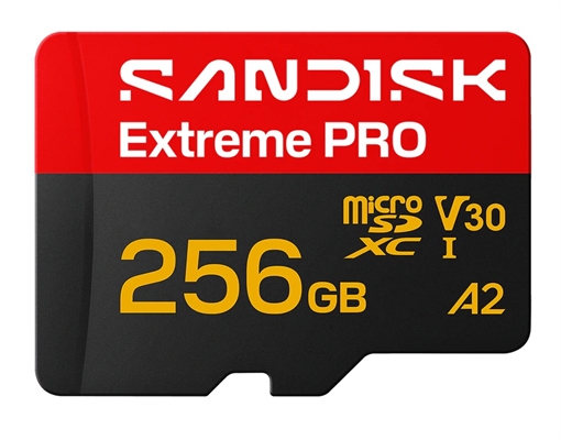 SanDisk-Extreme-PRO-microSDXC-Memory-Card-256GB-Front View