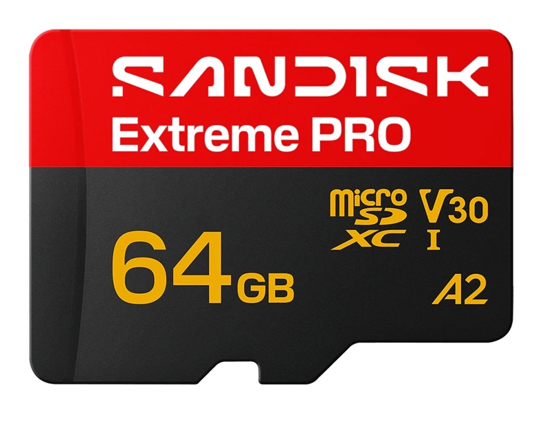 SanDisk-Extreme-PRO-microSDXC-Memory-Card-64GB-Front View