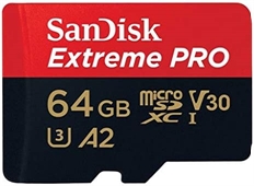 SanDisk Extreme PRO - Memoria MicroSD, 64GB, Clase 10, A2