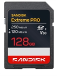 SanDisk Extreme PRO  - SDXC Card, 128GB, UHS-I, U3, V30, Class 10
