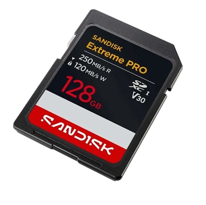 Tarjeta de Memoria SanDisk Extreme PRO SDXC 128GB-Vista Lateral