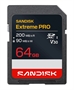 SanDisk Extreme PRO SDXC 64GB Card-Front View