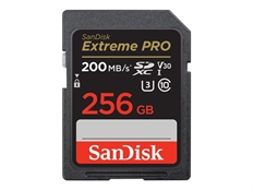 SanDisk Extreme Pro - SD Card, 256GB, Class 10