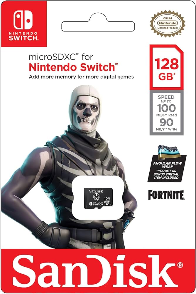 SanDisk Nintendo Switch Fortnite Micro SD, 128GB, Class 10