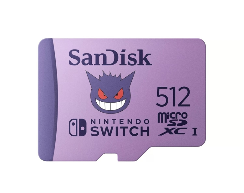 SanDisk Nintendo Switch - Pokemon sdsqxao-512g-gn6zk front view