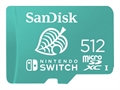 SanDisk Nintendo Switch sdsqxao-512g-gnczn front view