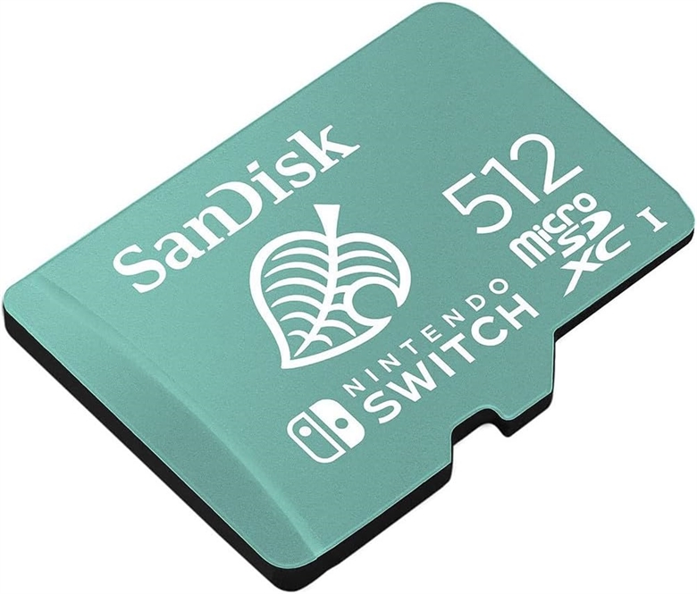 SanDisk Nintendo Switch sdsqxao-512g-gnczn side view