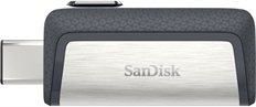 SanDisk Ultra Dual  - Unidad Flash USB, 32 GB, USB 3.1 Gen 1, Tipo-A/Tipo-C, Negro/Plata