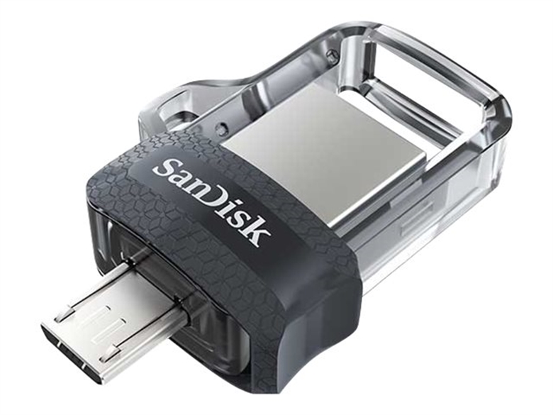 SanDisk Ultra Dual m3.0 16 GB Isometric Micro View