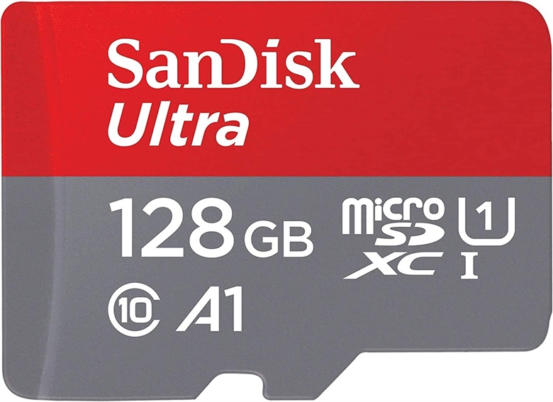 SanDisk Ultra Micro SD 128GB Front View