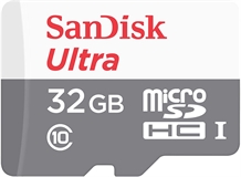 SanDisk Ultra  - Memoria MicroSD, 32GB, Clase 10