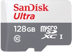 SanDisk Ultra - MicroSDHC, 128GB, Class 10, A1