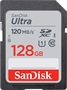 SanDisk Ultra SD 128GB Front View