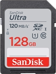 SanDisk Ultra - Memoria SD, 128GB, Clase 10