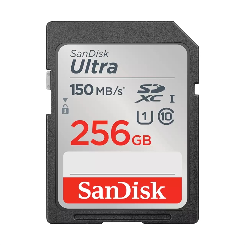 SanDisk Ultra SD 256GB Vista Frontal