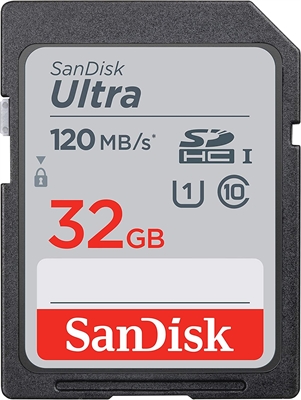 SanDisk Ultra SD 32GB Vista Frontal