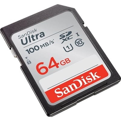 SanDisk Ultra SD 64GB Vista Isometrica