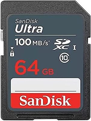 SanDisk Ultra SD Card SDHC 64GB frontal