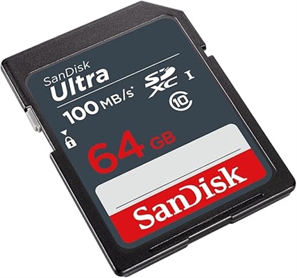 SanDisk Ultra SD Card SDHC 64GB lateral