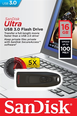 SanDisk Ultra USB Flash Drive 16GB Box