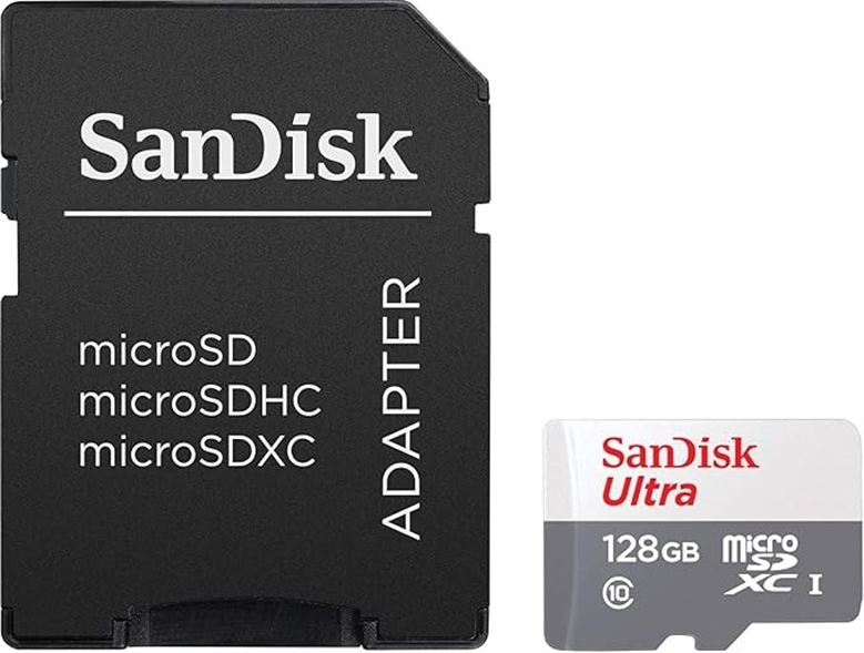 SanDisk Ultra128GB with adapter