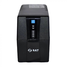 SAT UR1000+ - Line-Interactive UPS, 1000VA/500W, AVR, 6 Outlets, LED, Black