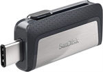 SanDisk Ultra Dual - Unidad Flash USB, 128 GB, USB 3.1 Gen 1, Tipo-A/Tipo-C, Negro/Plata