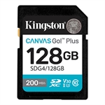 Kingston Canvas Go! Plus Gen 4 - Tarjeta de Memoria SDXC, 128GB, Clase 10, UHS-I U3, V30, Hasta 200MB/s