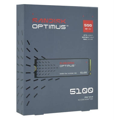 SDSP51500GAN-000E0 SanDisk Optimus 5100 NVMe 500GB Internal SSD-Box