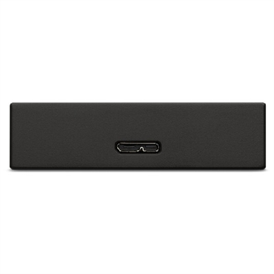 Seagate One Touch HDD Externo Negro Vista Frontal de Puerto