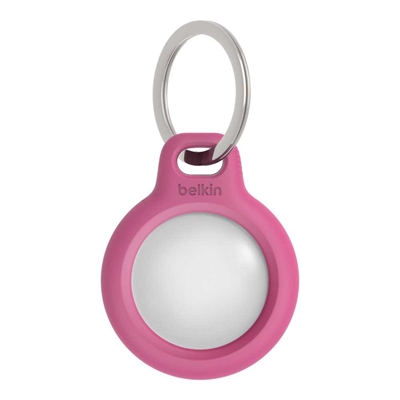 Secure Holder with Key Ring - Pink Front Block View