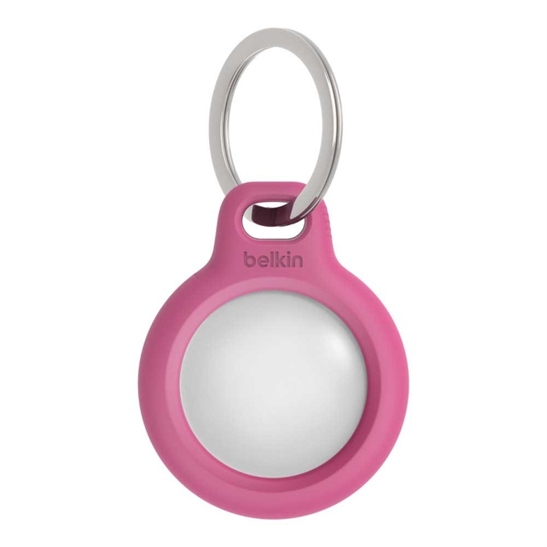 Secure Holder with Key Ring - Pink Front Block View