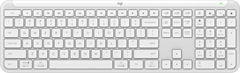 Logitech Signature Slim Keyboard K950 - Standard Keyboard, Raw White, Wireless, Bluetooth, Spanish