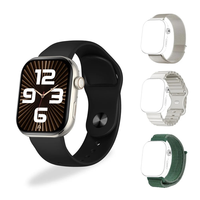 Reloj Inteligente SkeiWatch S40 Beige-Vista Frontal
