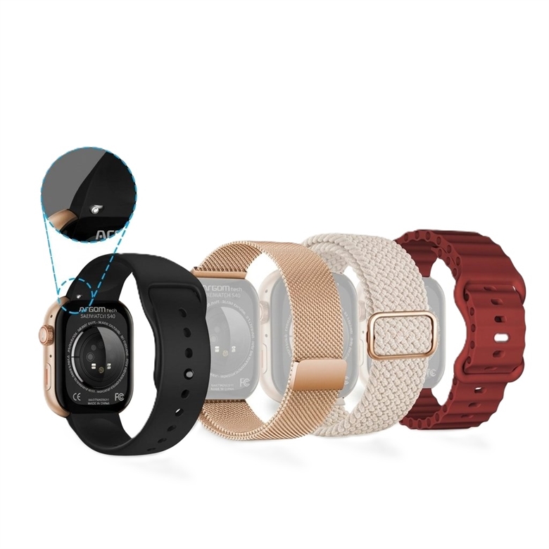 Reloj Inteligente SkeiWatch S40 Oro Rosa-Vista Posterior