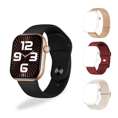 ArgomTech SkeiWatch S40  - Reloj Inteligente para Android / iOS, Pantalla TFT de 2.01", Llamadas BT, Oro Rosa
