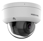 Hikvision  - Cámara de Seguridad IP Tipo Domo 8MP (4K) con Iluminación Híbrida Inteligente y Lente Varifocal Motorizado 2.8-12mm, Micrófono Doble Integrado, Detección de Humanos y Vehículos por IA AcuSense, Ranura MicroSD, PoE, IP67, IK10, Blanco