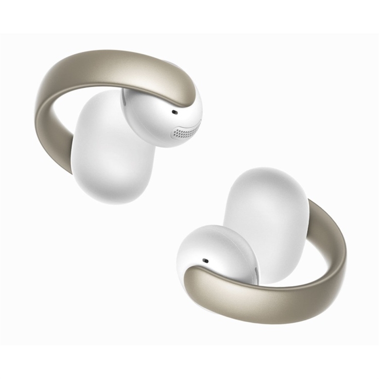 Soundcore AeroClip Open-Ear Earbuds with Charging Case-White-Frontal View