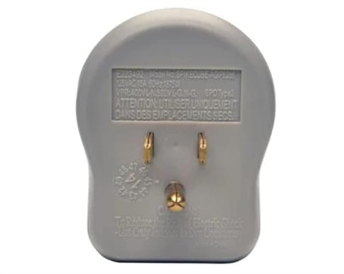SPIKECUBE Tripp-Lite-1-Outlet-Surge-Protector-Back View