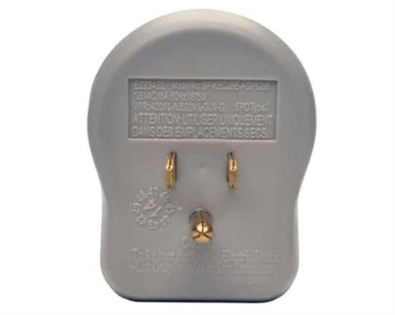SPIKECUBE Tripp-Lite-1-Outlet-Surge-Protector-Back View